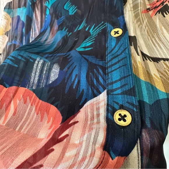 Soft Surroundings Women’s 2X Natalia Floral Asymmetrical Hem Dress - Picture 9 of 10